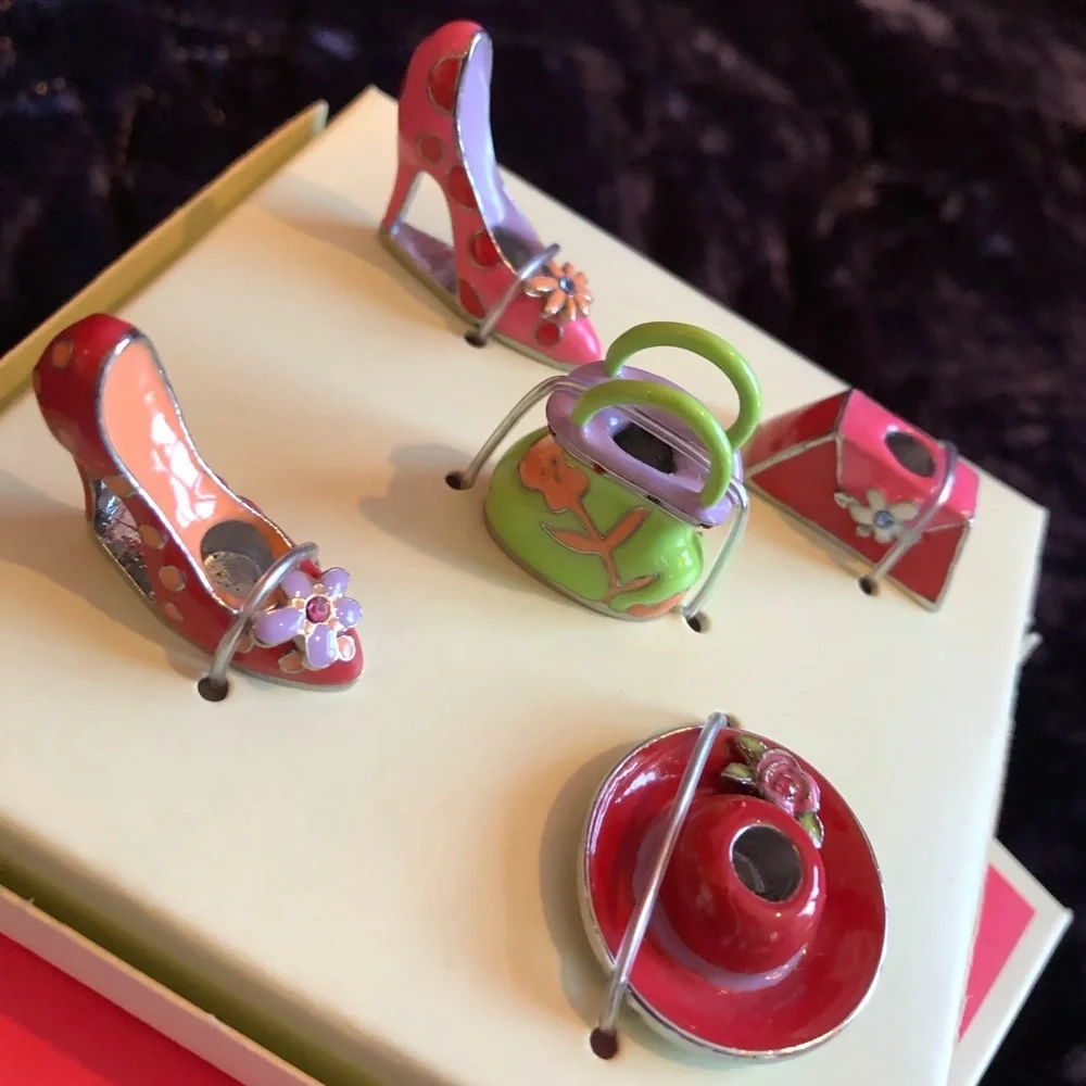 Enamel B-Day Cake Candle Holders for Girly Girl